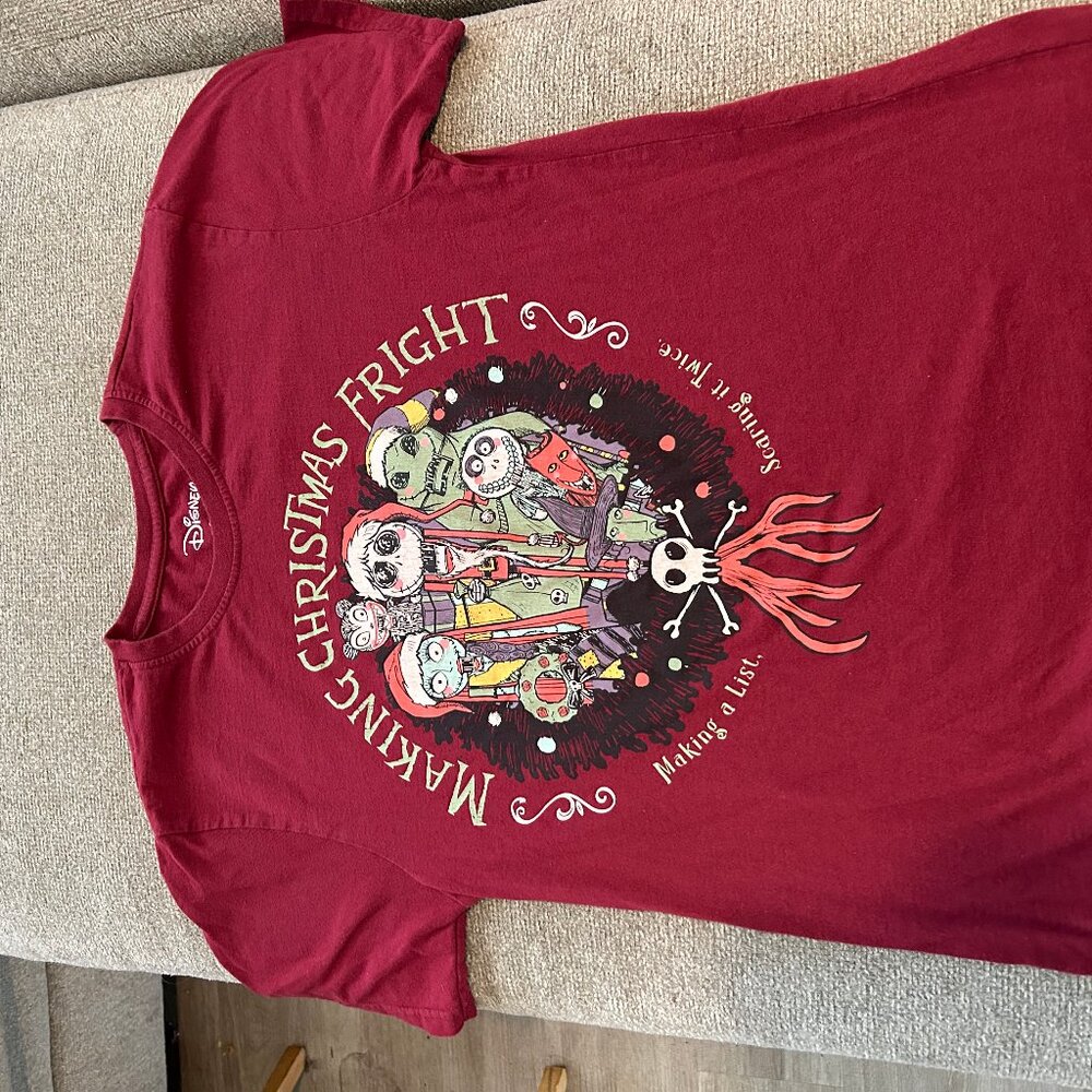 DIsney Making Christmas Fright T Shirt Red Color